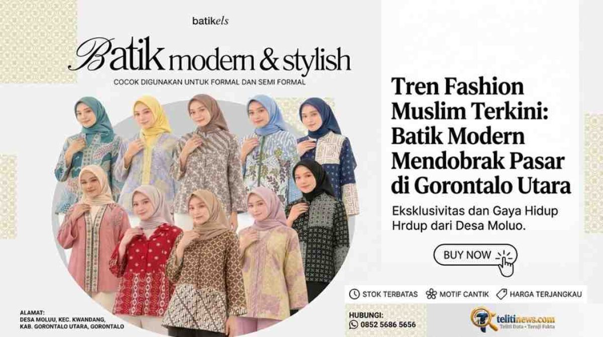 Batik Modern Stylish Els Moluo Gorontalo Utara.