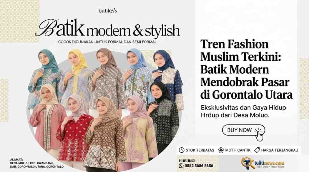 Tampil Modern dengan Sentuhan Lokal, BatikEls Moluo Hadirkan Tren Fashion Eksklusif di Gorontalo Utara