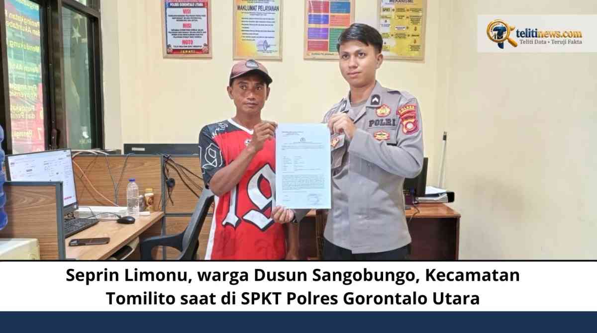Diduga Curi Alat Pembajak Kebun, Oknum Kepala Dusun di Gorontalo Utara Dilaporkan ke Polisi