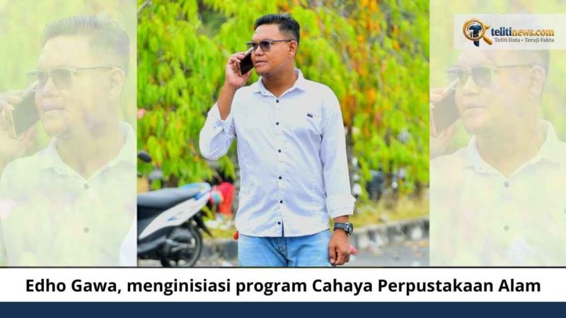Inisiasi ‘Cahaya Perpustakaan Alam’ Edho Gawa Maksimalkan Rest Area Pontolo Indah