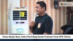 Aktivis lingkungan Indra Rohandi Parinding memberikan keterangan terkait mitigasi banjir di Kecamatan Biau Gorontalo Utara.