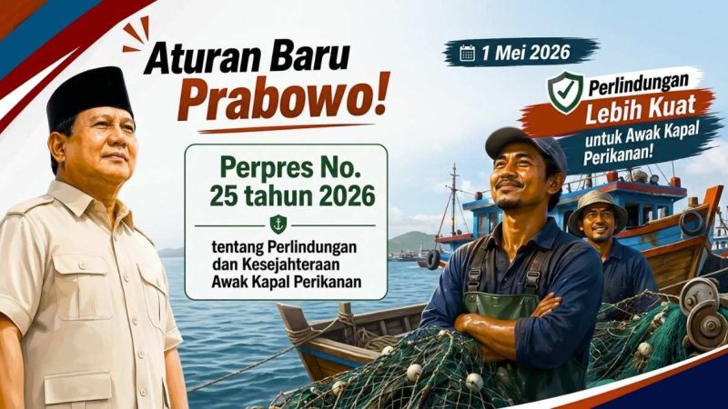 Perpres No. 25 Tahun 2026 Terbit: Gebrakan Baru Prabowo Perkuat Perlindungan Awak Kapal Perikanan