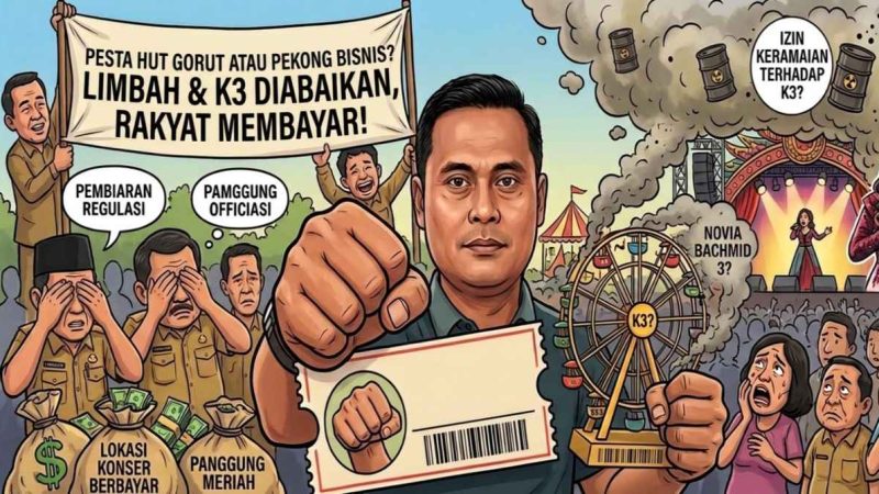 Izin Keramaian Dipertanyakan! Wahana Dipusat Pemerintahan Gorut Diduga Tak Kantongi Dokumen K3 dan SLO
