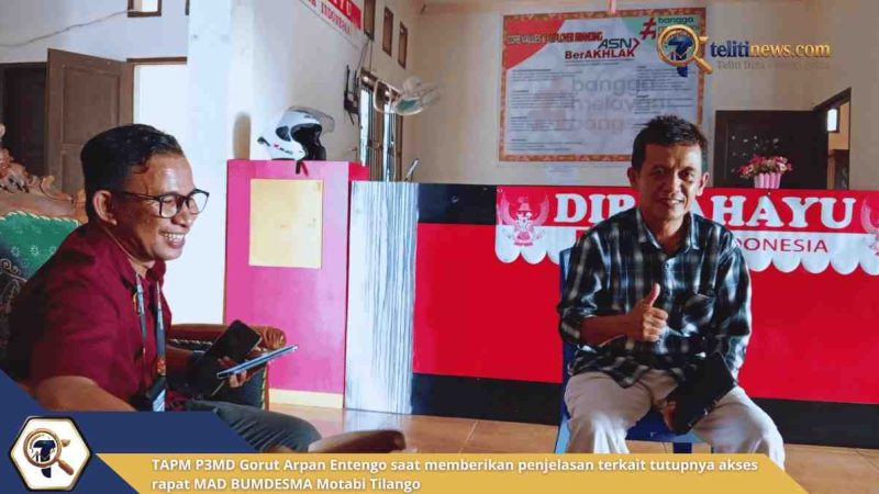 Laporan Belum Siap, TAPM P3MD Gorut Sebut Status MAD Bumdesma Motabi Tilango Turun Menjadi Pra-MAD
