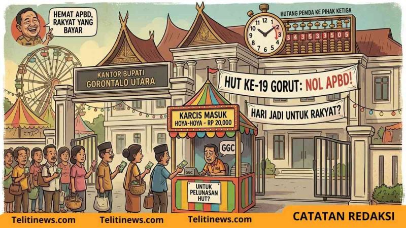Rakyat ‘Cicil’ Biaya HUT Daerah Lewat Tiket Hoya-hoya? Sisi Gelap di Balik Gengsi Nol APBD Gorut