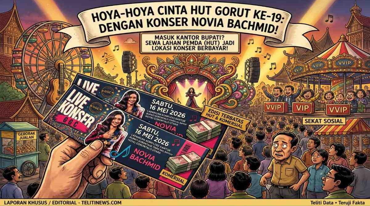 Miris, Hiburan HUT Gorut di Halaman Kantor Bupati Justru Berbayar, Inikah Kado untuk Rakyat?