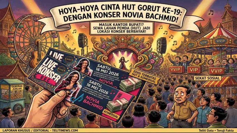 Miris, Hiburan HUT Gorut di Halaman Kantor Bupati Justru Berbayar, Inikah Kado untuk Rakyat?