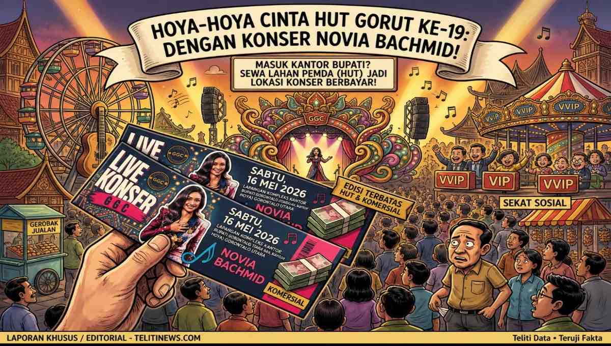 Miris, Hiburan HUT Gorut di Halaman Kantor Bupati Justru Berbayar, Inikah Kado untuk Rakyat?