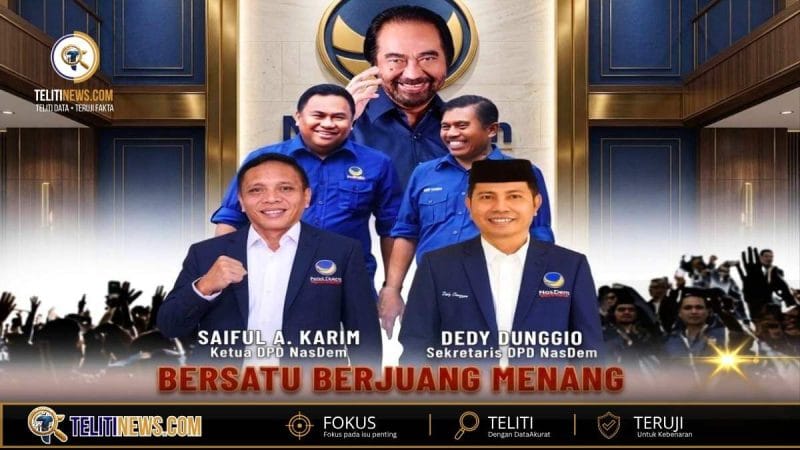 Saiful Karim Pimpin NasDem Gorontalo Utara, Fokus Konsolidasi Menuju Pilkada dan Pileg