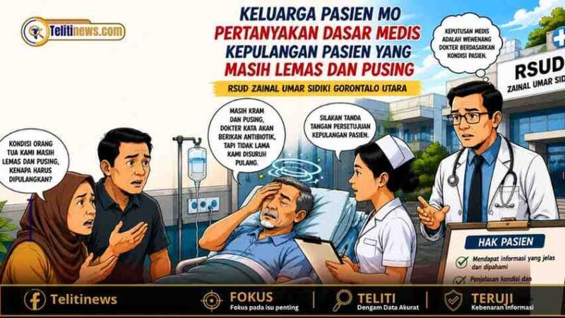 Keluarga Pasien MO Pertanyakan Dasar Medis Pemulangan Pasien yang Masih lemas dan Pusing