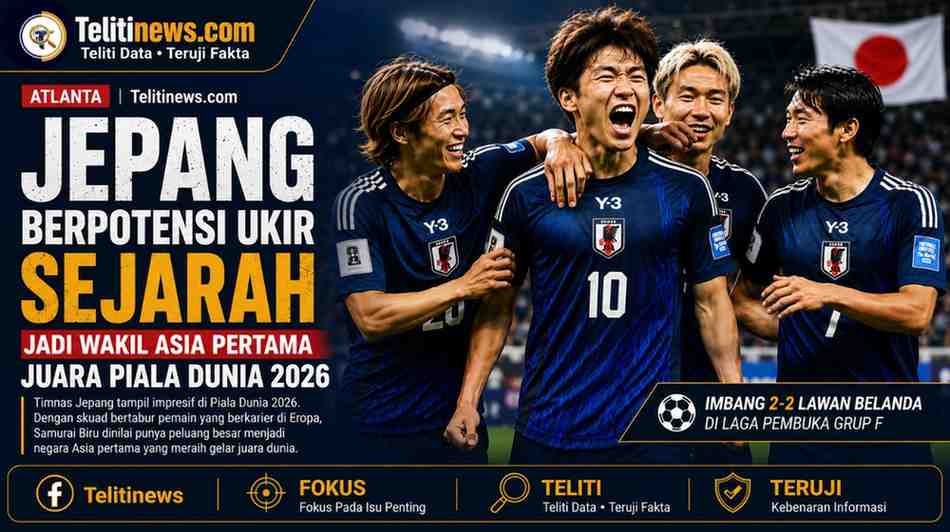 Timnas Jepang berpotensi menjadi wakil Asia pertama juara Piala Dunia 2026