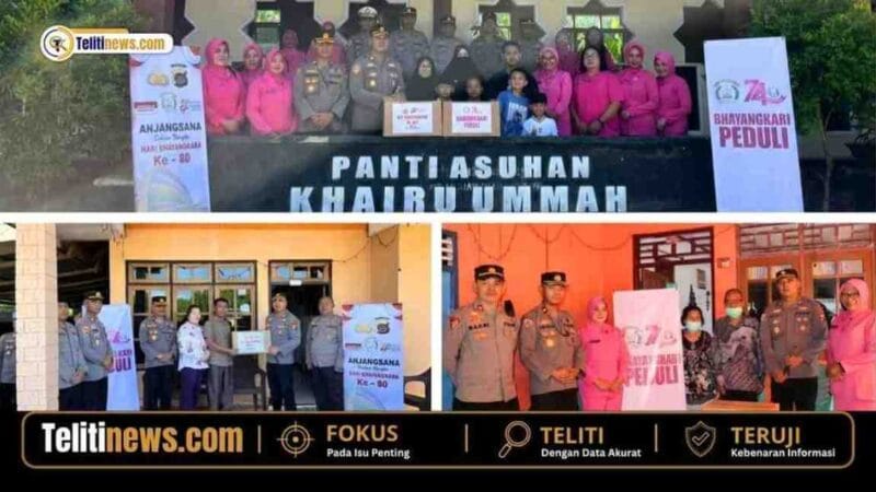 Polres Gorontalo Utara Gelar Anjangsana ke Purnawirawan, Warakawuri dan Panti Asuhan dalam Rangka HUT Bhayangkara