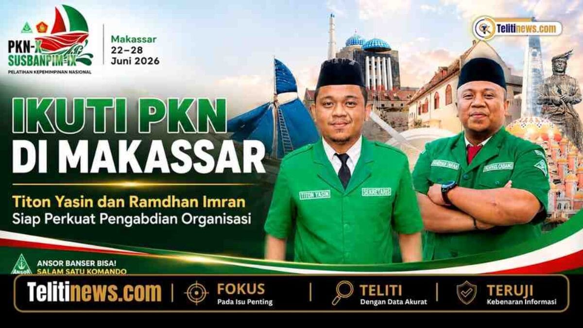 Titon Yasin dan Ramdhan Imran usai menyelesaikan Pelatihan Kepemimpinan Nasional (PKN) GP Ansor Angkatan X di Makassar, Sulawesi Selatan.