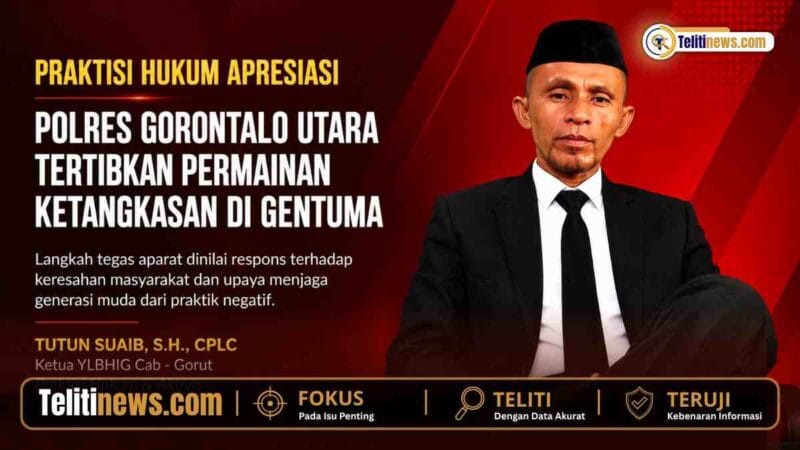 Praktisi Hukum Apresiasi Polres Gorontalo Utara Tertibkan Permainan Ketangkasan di Gentuma