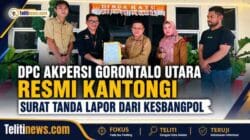 DPC AKPERSI Gorontalo Utara Resmi Kantongi Surat Tanda Lapor dari Kesbangpol