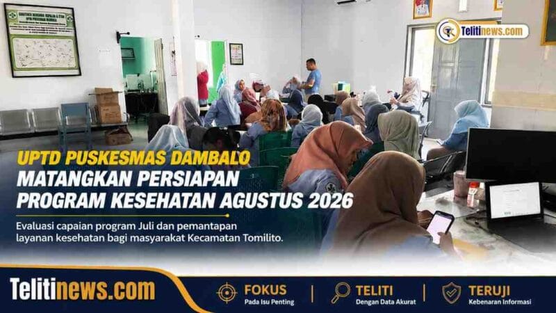 UPTD Puskesmas Dambalo Matangkan Persiapan Program Kesehatan Agustus 2026