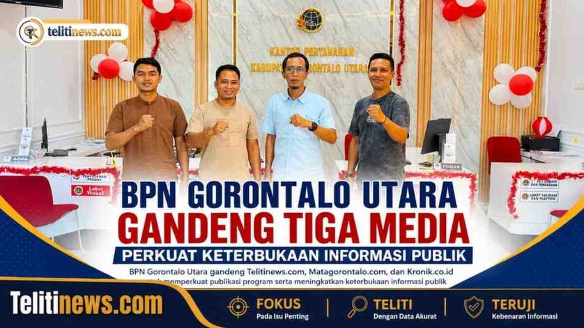 BPN Gorontalo Utara Gandeng Tiga Media, Perkuat Keterbukaan Informasi Publik