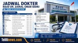 Jadwal dokter RSUD dr. Zainal Umar Sidiki Senin 10 Agustus 2026