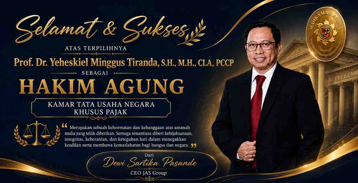 Selamat dan Sukses Prof. Dr. Yeheskiel Minggus Tiranda