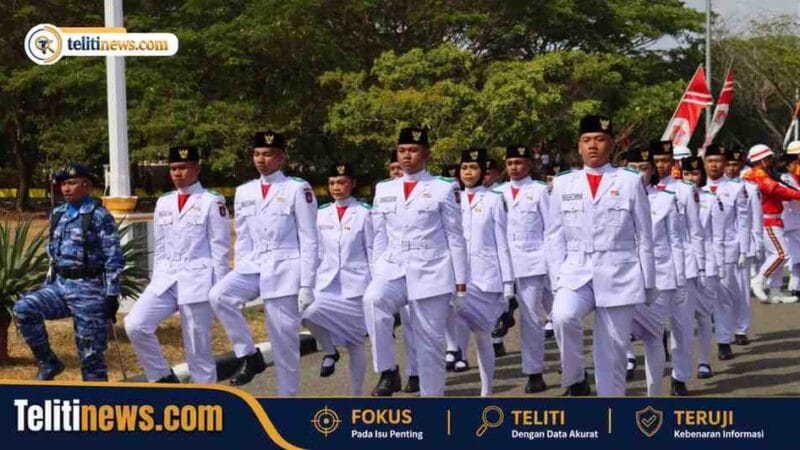 Latihan Hanya 14 Hari, Paskibraka Gorontalo Utara Sukses Kibarkan Sang Merah Putih