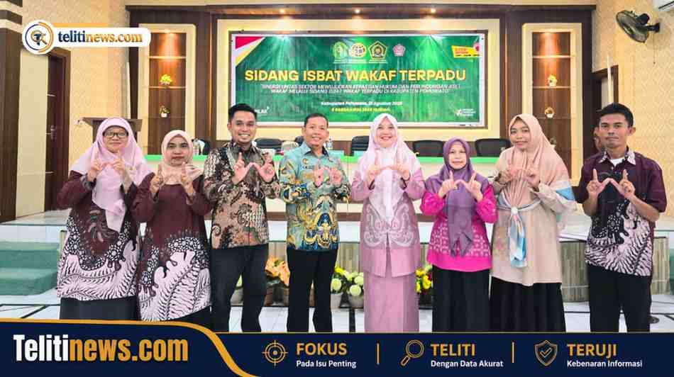 Sidang Isbat Wakaf Terpadu Pertanahan Pohuwato bersama Pengadilan Agama dan Kemenag