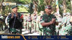 Pangdam XIII/Merdeka Cek Kesiapan 460 Prajurit Yonif 715/Motuliato untuk Satgas Pamtas RI Mobile