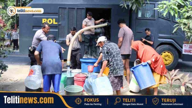 Polres Bulukumba Turun Tangan, Bantu Warga Luppung Hadapi Krisis Air Bersih