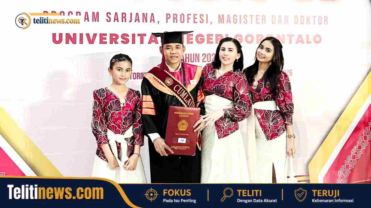 Dr. Grace Parlin D. Mangosa saat dikukuhkan sebagai Doktor Cumlaude pada Wisuda ke-63 UNG