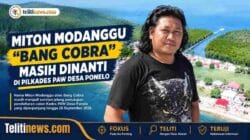 Miton Modanggu alias Bang Cobra sosok figur yang jadi sorotan pada pendaftaran Cakades PAW Desa Ponelo, Gorontalo Utara.