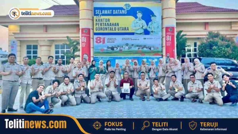 Target 66 Sertifikat Tuntas, Kantah Gorut Persembahkan Kado HANTARU ke-66