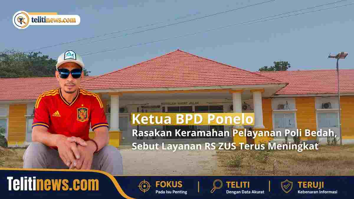 Ketua BPD Ponelo saat menjalani pemeriksaan di Poli Bedah RS ZUS.